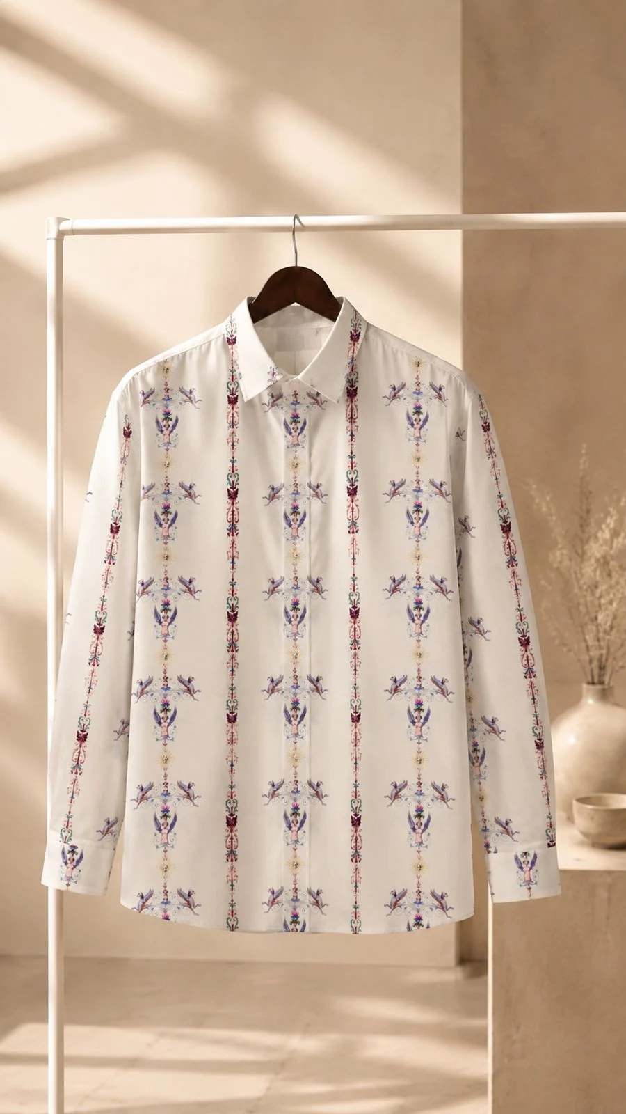 Sand Linen Camp Collar Shirt